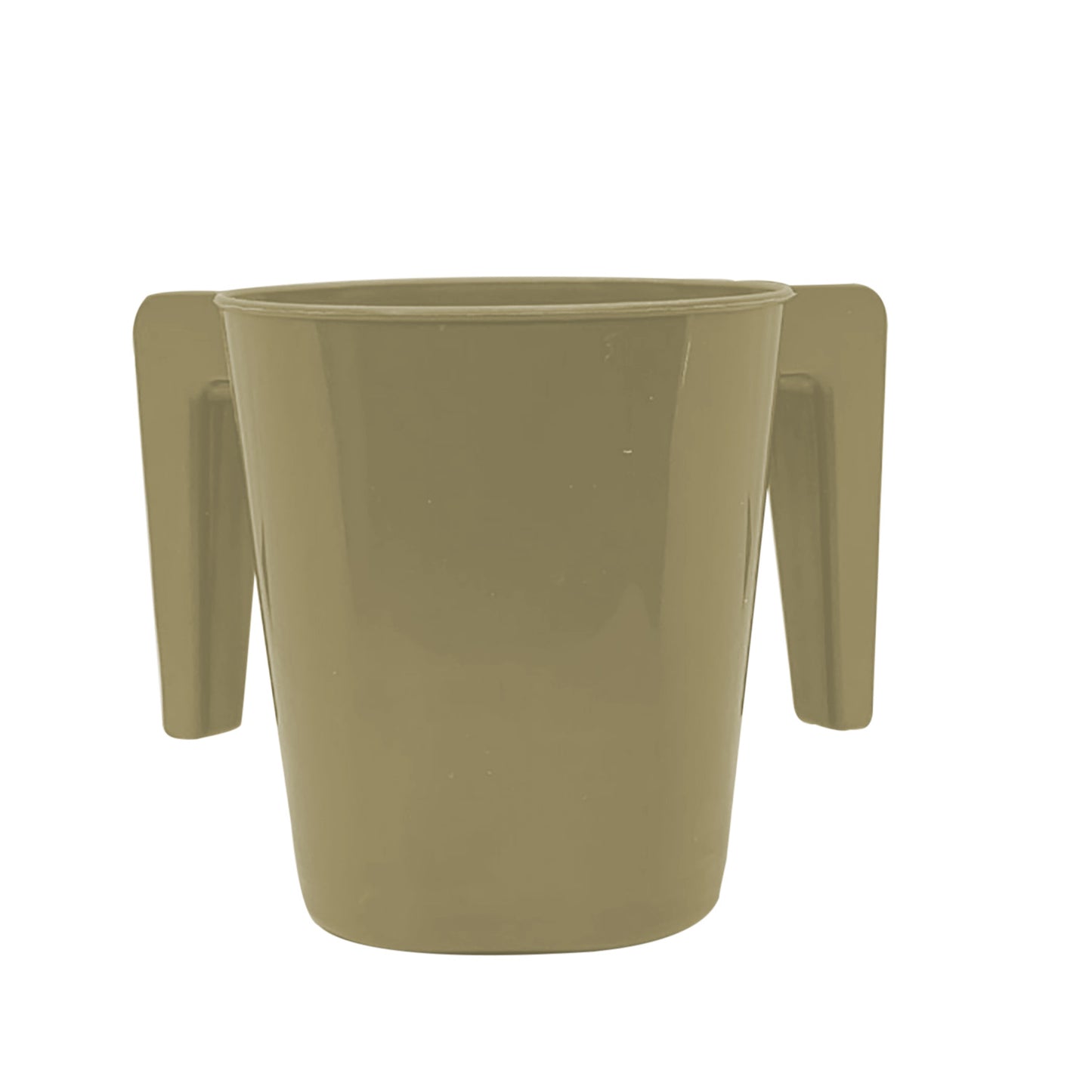 Wash Cup Plastic Beige - 5"H