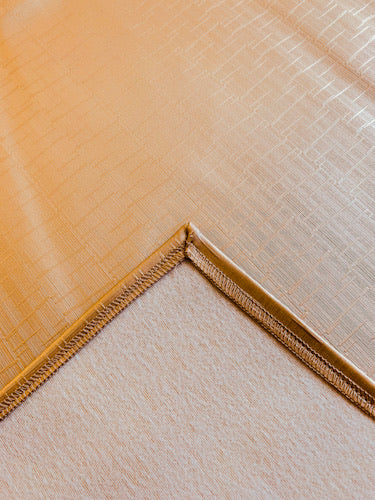 Gold Waterproof stain resistant stain proof magic tablecloth. Pu leather/pvc faux leather.