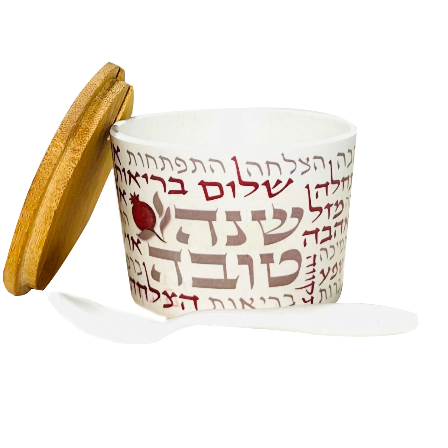 New Year Blessings Honey Dish
