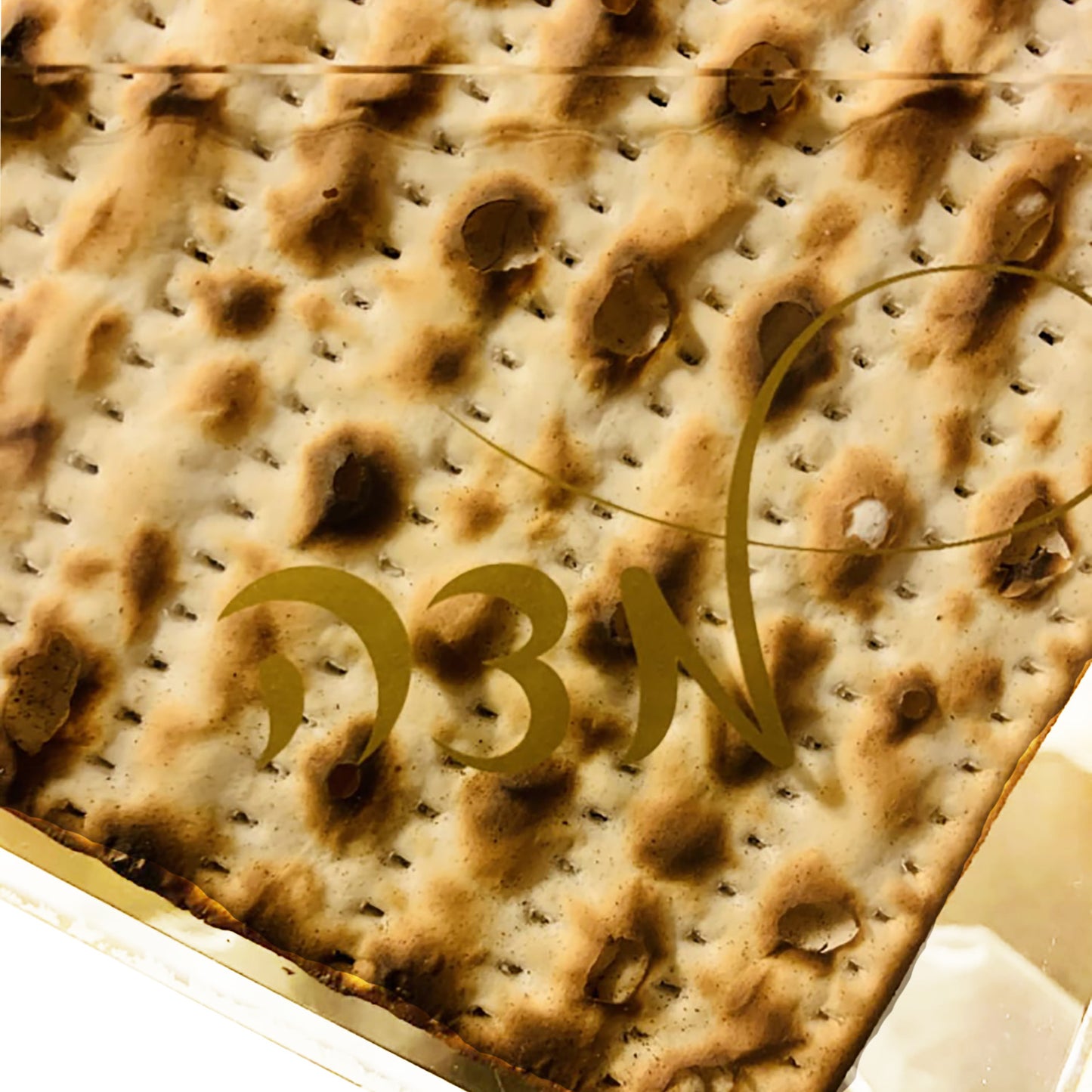 Lucite matzah holder
