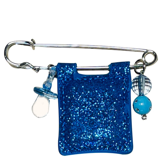 Tehillim- Faux Leather Binding In Glitter Blue 2.76inch