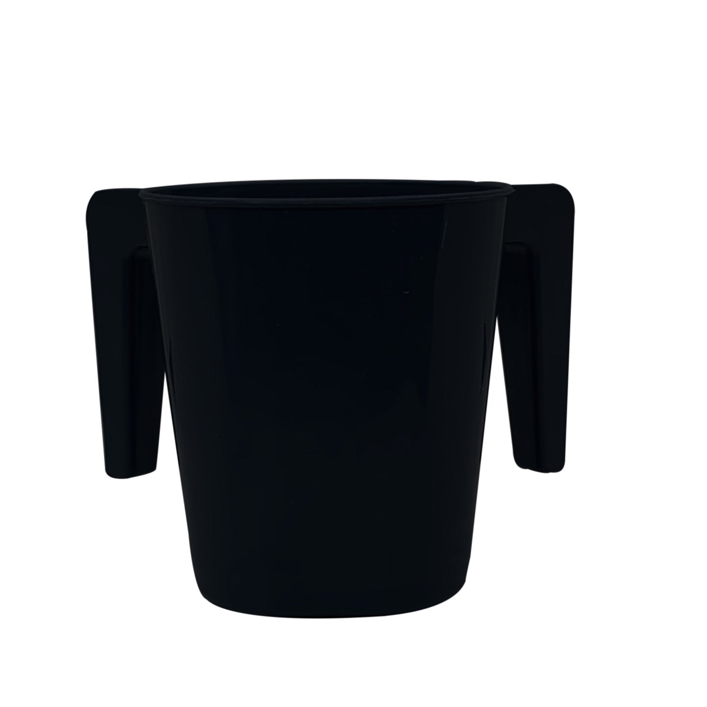 Wash Cup Plastic Black - 5"H