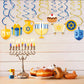Foil Swirl Hanukkah Decorations