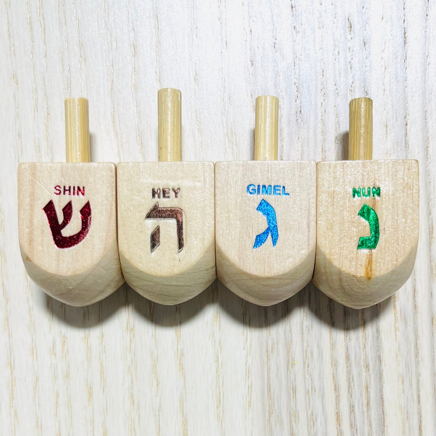 Colorful Wooden Dreidel