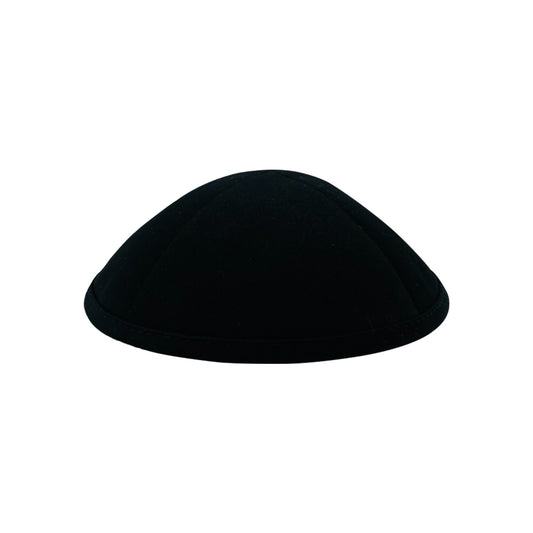 Elegant Cotton Twill Black Yarmulka (Kippah)