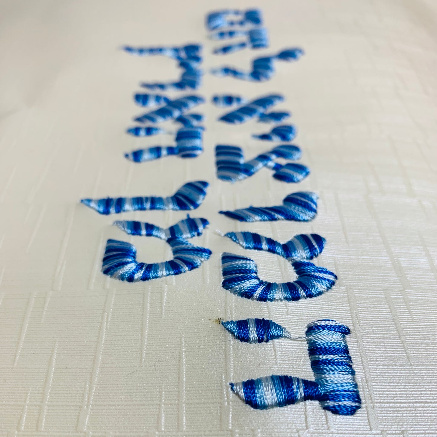 Fancy Embroidered Pearl white Challah Cover For Shabbos And Holidays