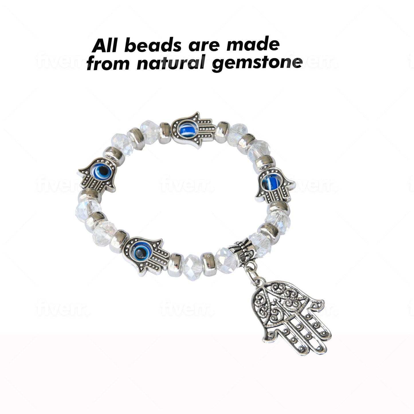 Hamsa evil eye bracelet