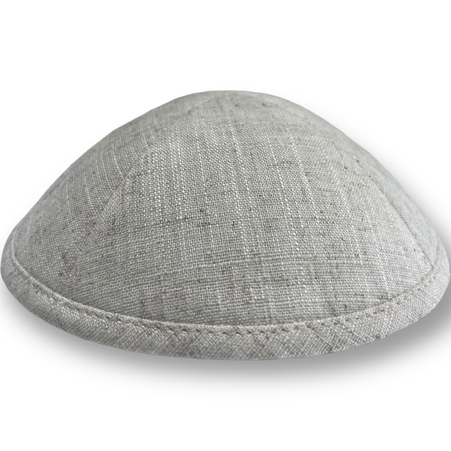 Elegant Linen Yarmulka (Kippah)