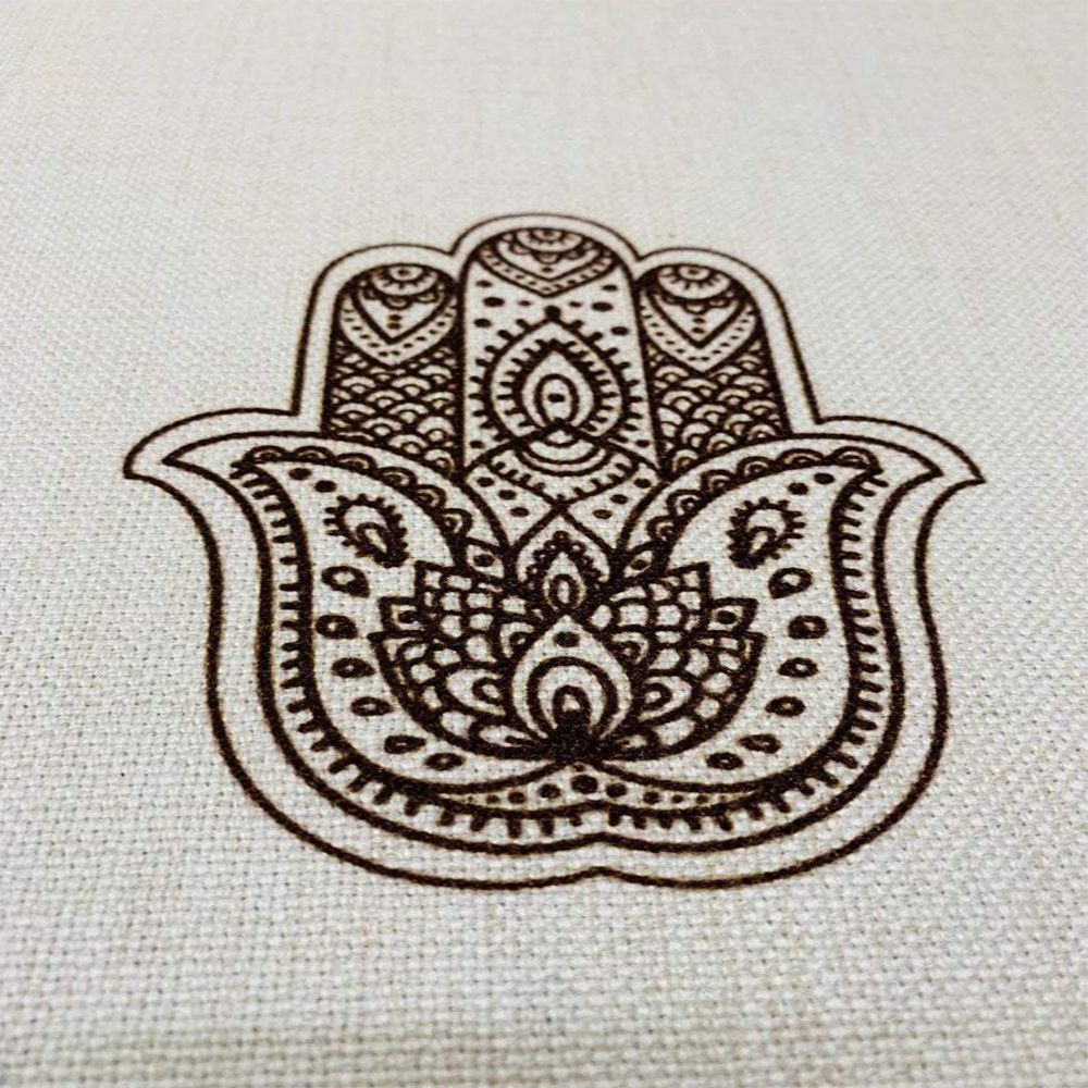 Brown Shabbat Shalom Tablecloth