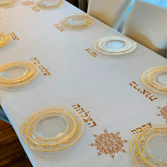 Gold Brachot (Blessings). Original Design by Broderies de France