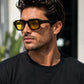 Retro Square Sunglasses | UV400 Geometric Eyewear | Unisex Designer Style