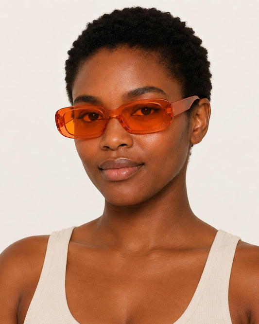 Retro Rectangle Sunglasses | Vintage Thick Frame UV400 Shades | Unisex Fashion Eyewear