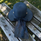 Wide Brim Straw Sun Hat – Floppy Raffia Beach Hat with Bow