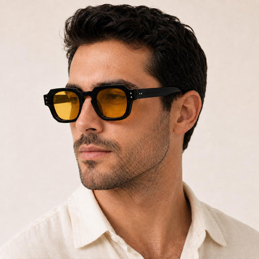 Retro Square Sunglasses | UV400 Geometric Eyewear | Unisex Designer Style