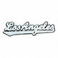 Los Angeles Chenille Varsity Patch – Script Iron-On Applique for Apparel