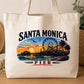 Santa Monica Pier Heat Transfer Decal – Vintage California Sunset Iron-On Transfer