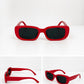 Retro Rectangle Sunglasses | Vintage Thick Frame UV400 Shades | Unisex Fashion Eyewear