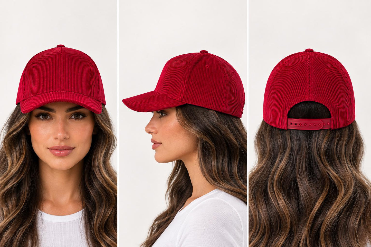 Soft Corduroy Baseball Cap | Adjustable Unisex Snapback Dad Hat