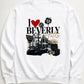 I Love Beverly Hills Heat Transfer Decal – Rodeo Drive Luxury California Graphic – Apparel & Tote Transfer