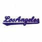 Los Angeles Chenille Varsity Patch – Script Iron-On Applique for Apparel