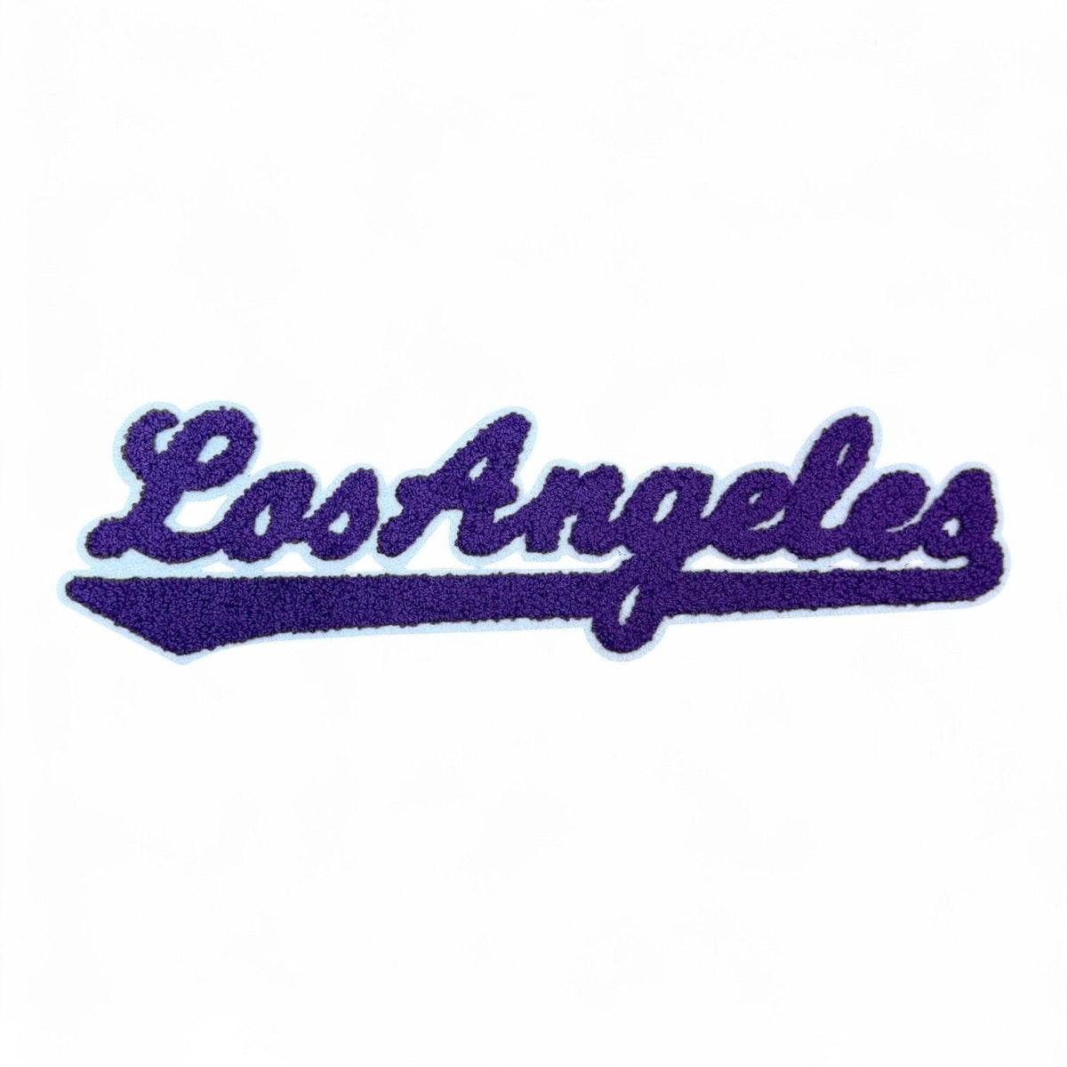 Los Angeles Chenille Varsity Patch – Script Iron-On Applique for Apparel