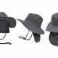 Wide Brim Sun Hat with Neck Flap | UPF 50+ Outdoor Boonie Fishing Hiking Hat