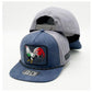 Embroidered Rooster Snapback Hat | Mexican Streetwear Flat Bill Cap