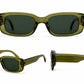Retro Rectangle Sunglasses | Vintage Thick Frame UV400 Shades | Unisex Fashion Eyewear