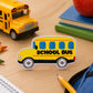 School Bus Embroidered Patch – Yellow Back to School Iron-On / Sew-On Applique