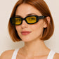 Retro Rectangle Sunglasses | Vintage Thick Frame UV400 Shades | Unisex Fashion Eyewear