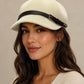Unisex Woven Baker Boy Cap with Buckle Strap | Lightweight Summer Hat