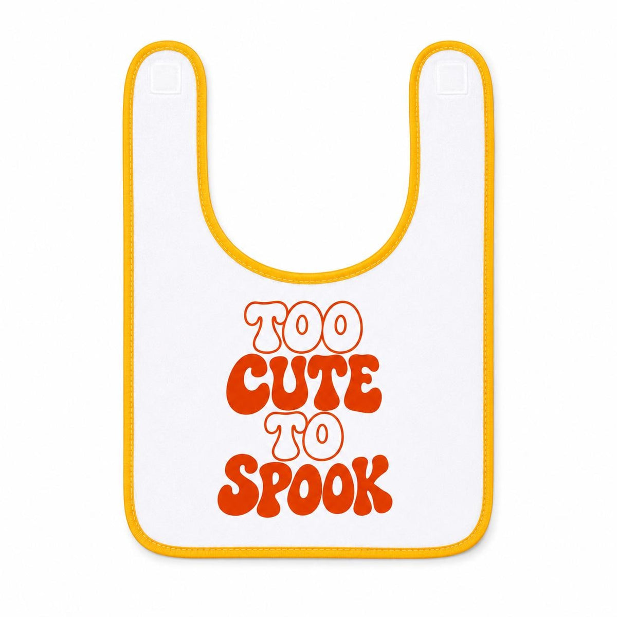Too Cute to Spook Baby Halloween Bib