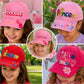Floral Princess Baseball Cap | Embroidered Crown Toddler Youth Hat