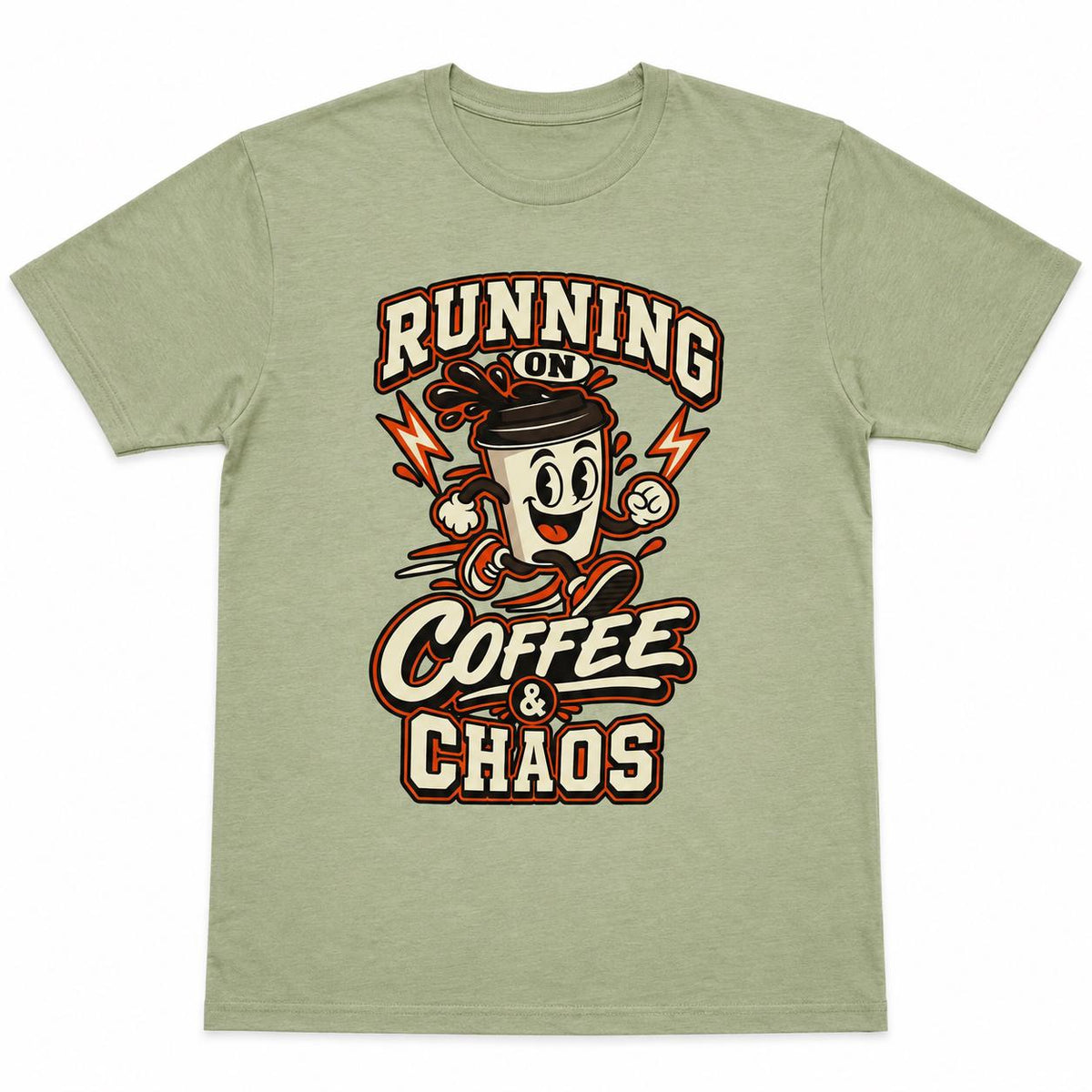 Running on Coffee & Chaos Unisex Graphic T-Shirt