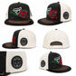 Embroidered Mexican Heritage Flat Bill Snapback Hat | Suede Aztec Patch Cap