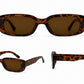 Retro Rectangle Sunglasses | Vintage Thick Frame UV400 Shades | Unisex Fashion Eyewear