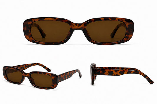 Retro Rectangle Sunglasses | Vintage Thick Frame UV400 Shades | Unisex Fashion Eyewear