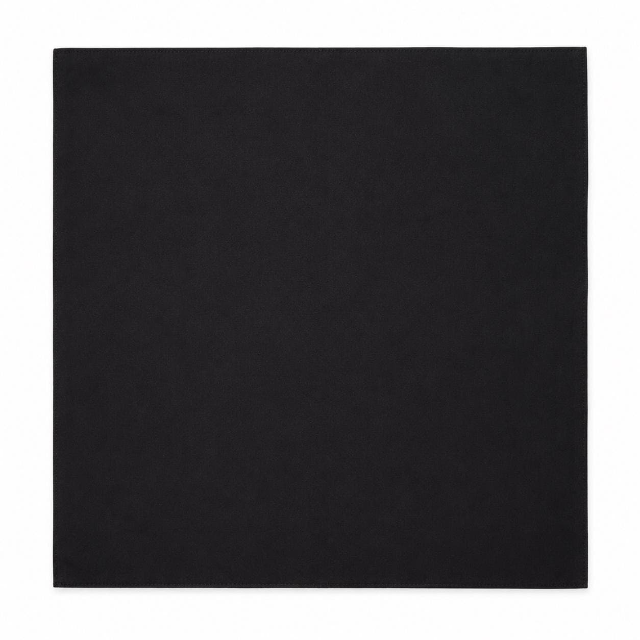 22x22 Solid Black Bandana – Plain Square Headscarf, Neck Scarf, Hair Covering & Fashion Accessory