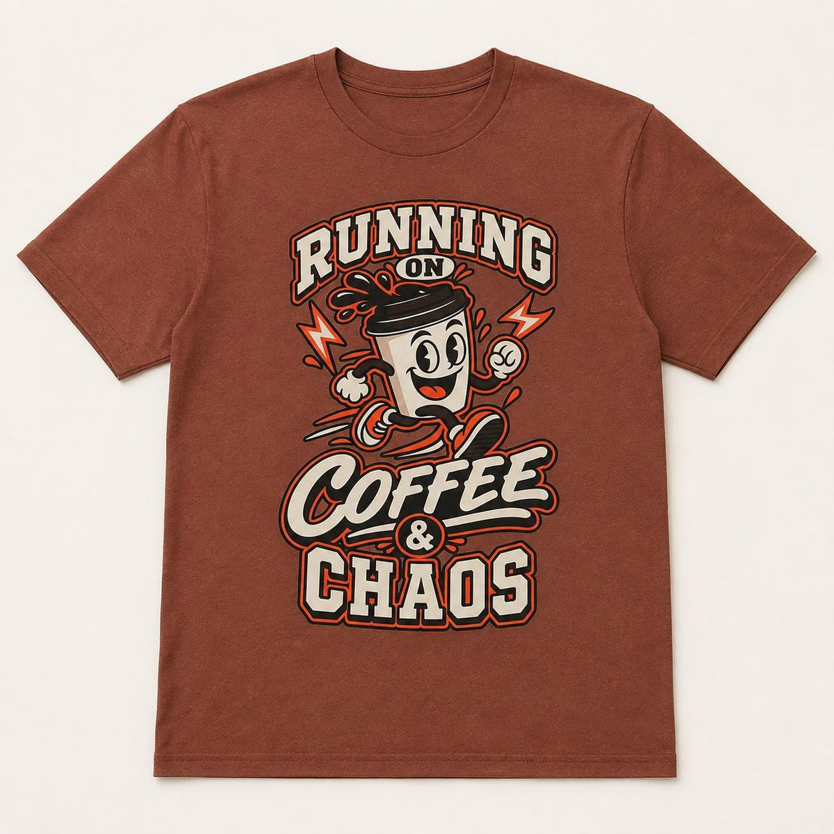 Running on Coffee & Chaos Unisex Graphic T-Shirt