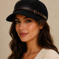 Unisex Woven Baker Boy Cap with Buckle Strap | Lightweight Summer Hat