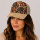 Vintage Tapestry Trucker Hat | Suede Brim Mesh Snapback Cap | Floral & Paisley Woven Baseball Hat | Unisex