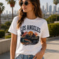 Los Angeles California Vintage Graphic T-Shirt | LA Hollywood Sunset Unisex Tee | Chapeau by Jess