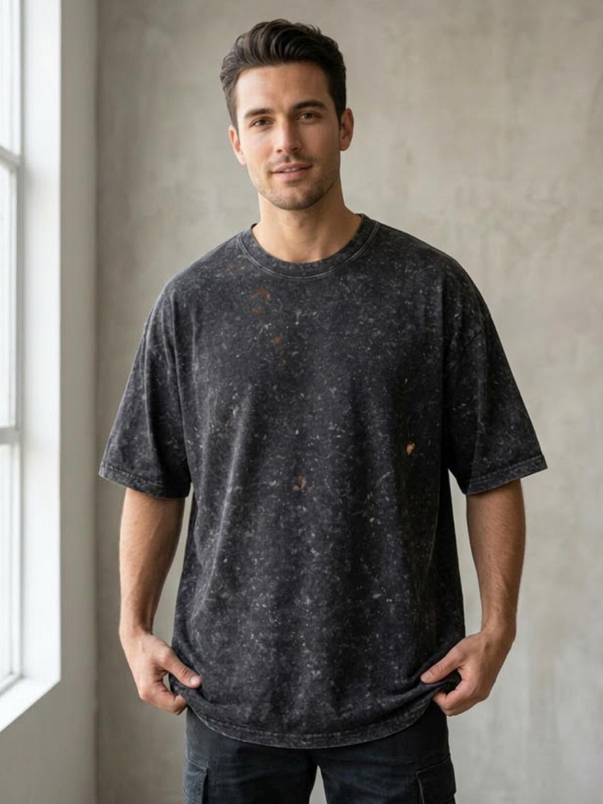 Oversized Vintage Wash T-Shirt | BEGOOD 18 Graphic Streetwear Tee