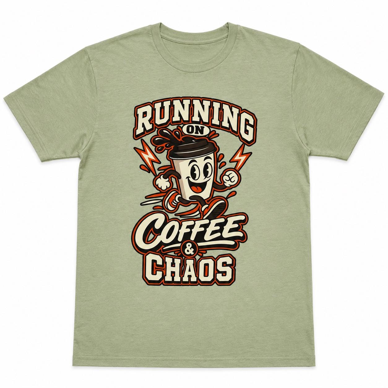 Running on Coffee & Chaos Unisex Graphic T-Shirt
