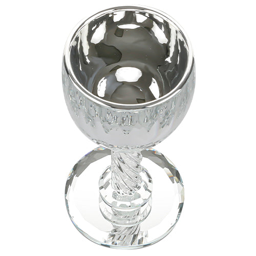 Crystal Kiddush Cup Grapes 16 Cm With Stones