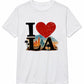 I Love LA T-Shirt | Vintage Skyline Palm Tree Graphic Tee