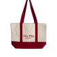 Ella Judaica Premium Canvas Tote Bag – 18” x 13” Reusable Shoulder Bag with Front Pocket