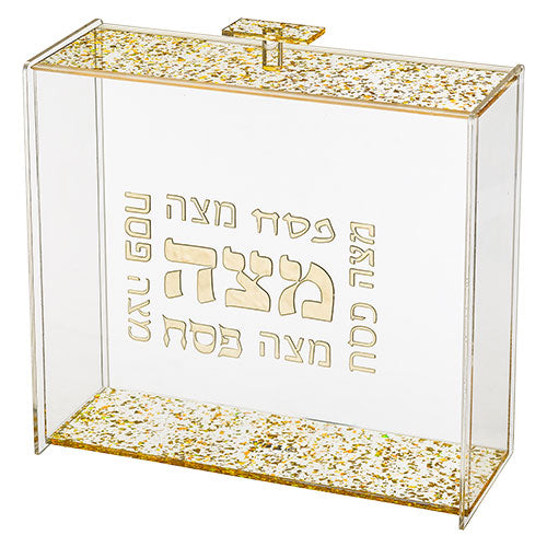 Plexiglass Clear Stand for Matzah 23*21 cm with a lid