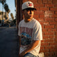 Good Mood Club Cherry Trucker Hat - Cream & Black Snapback