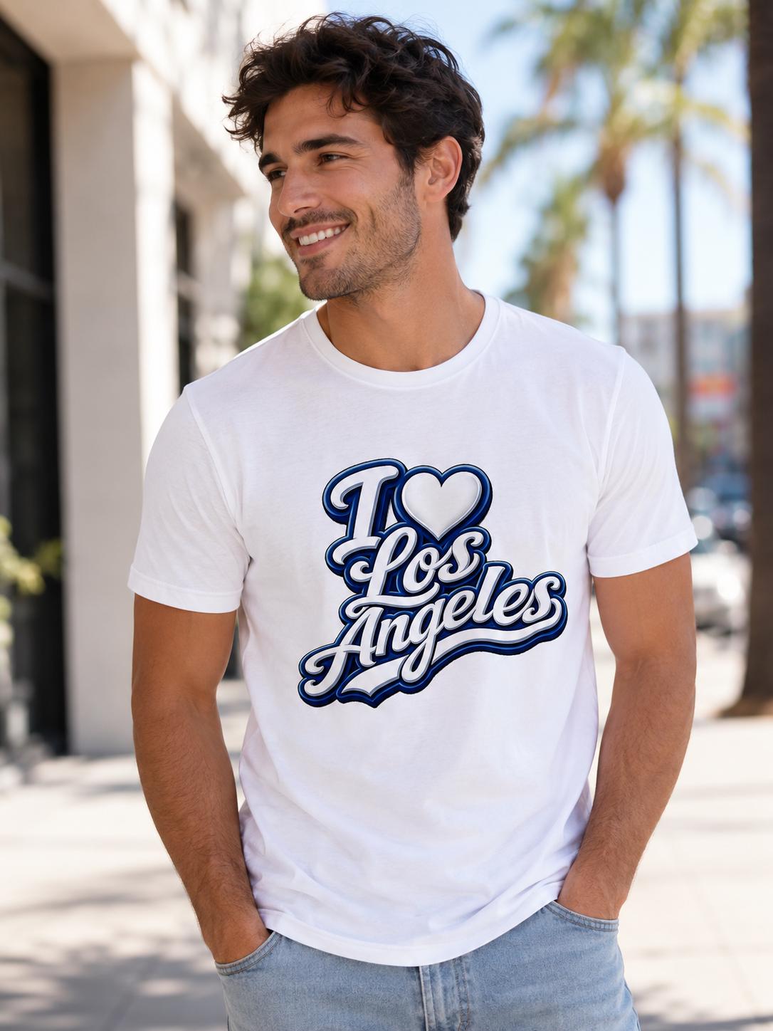 I Love Los Angeles Retro Graphic T-Shirt | California Souvenir Tee
